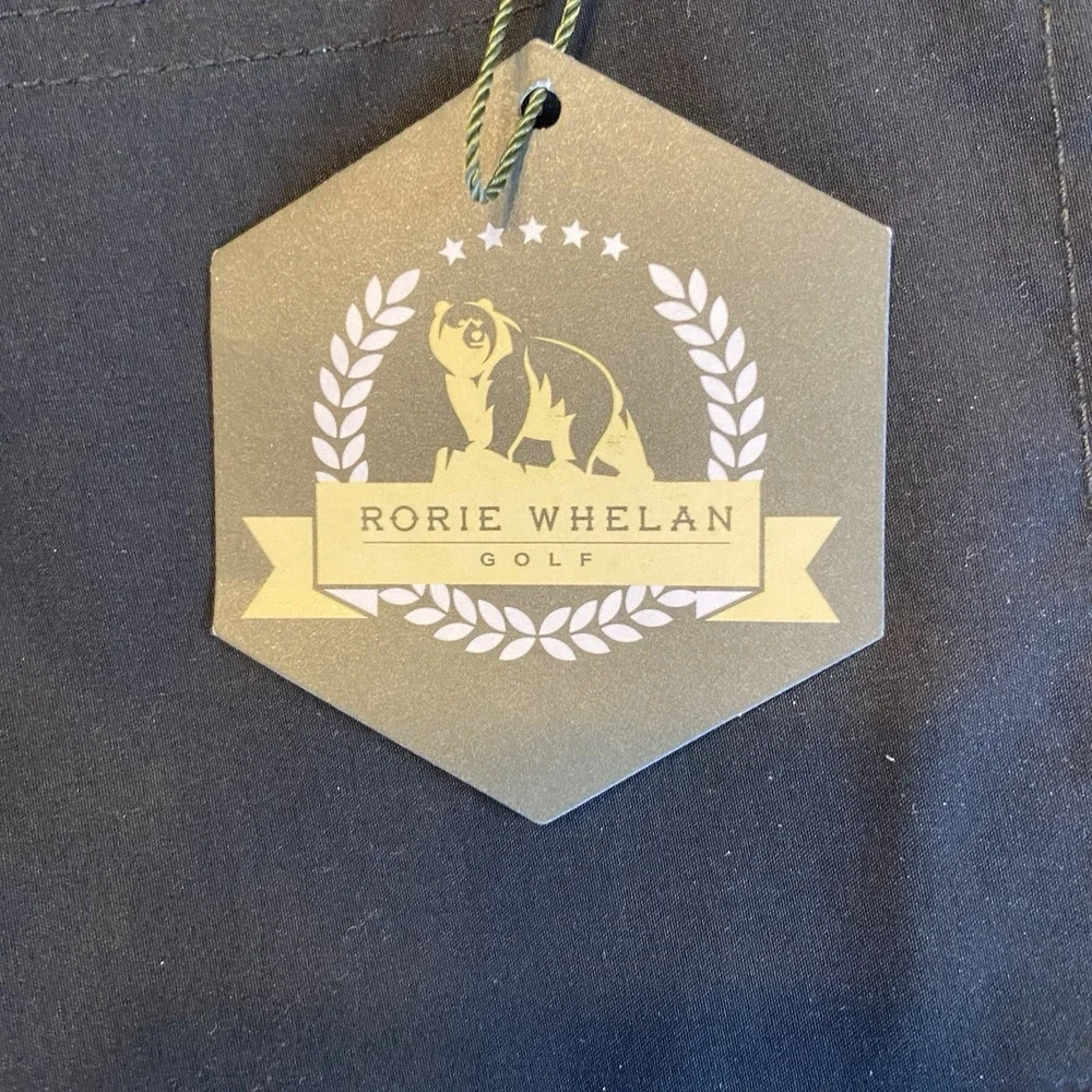 Rorie Whelan Golf Pants Mens 36‎ X 32 Black Performance Nylon/Spandex New